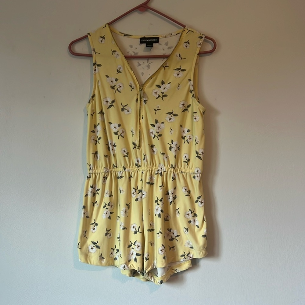 Girls yellow romper